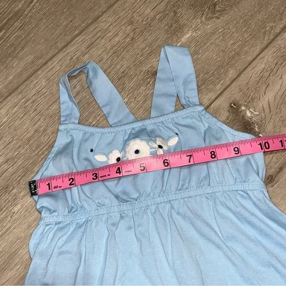 Janie and Jack Blue and White Camisole Empire Waist 4T - Picture 7 of 7